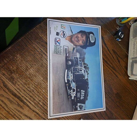 Vintage Harry Gant Skoal Bandit 11x17 Placemat Sportstar Racing Pictorial NASCAR - Picture 2 of 4